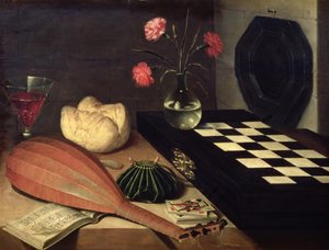 Stilleben med skakbræt, 1630